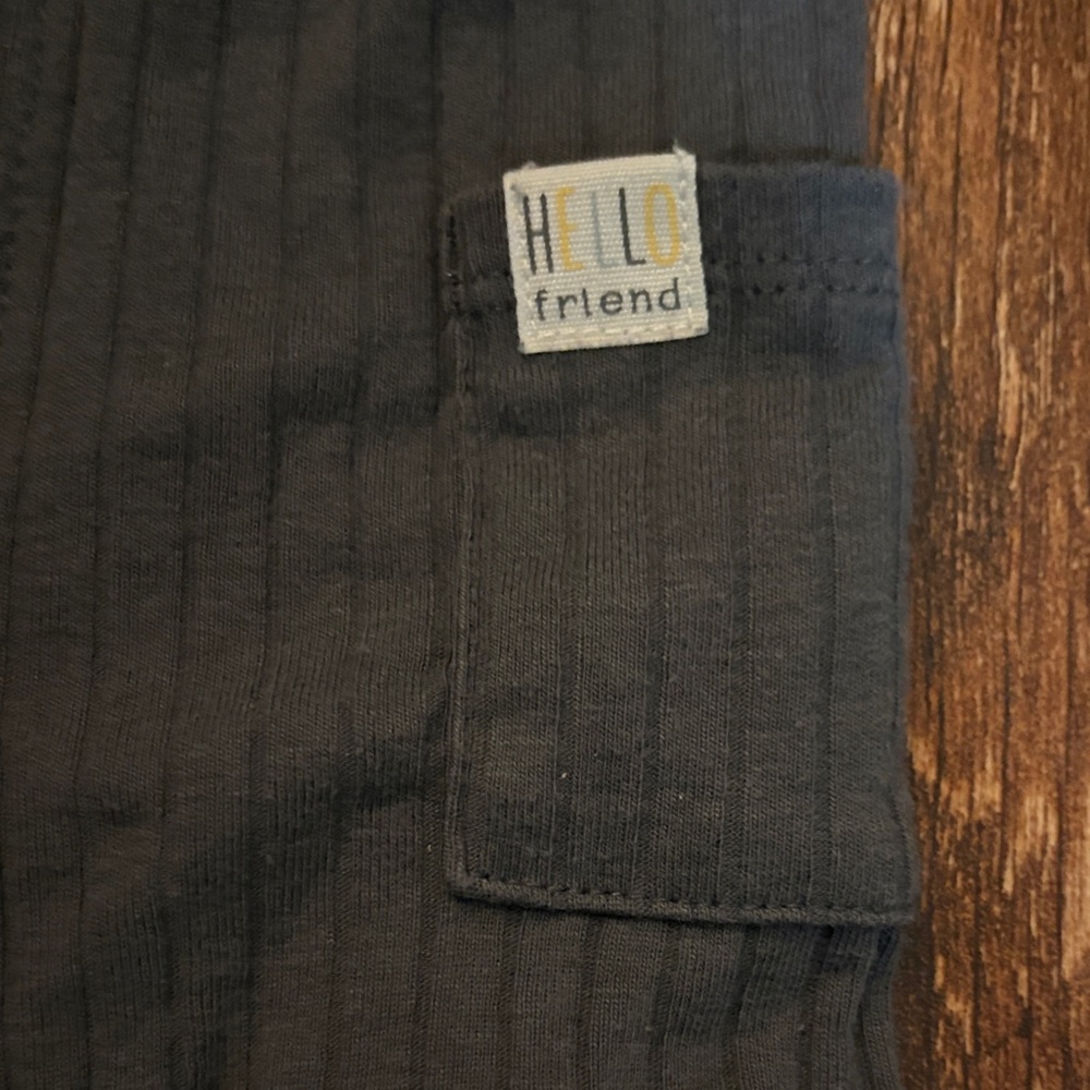 Carter's Charcoal Sleeveless Kids Romper - Picture 2 of 4